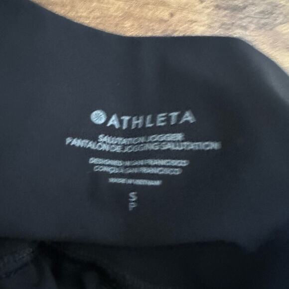 Athleta Womens Salutation Jogger Size Small Black Pull On Travel Athleisure - Picture 3 of 4